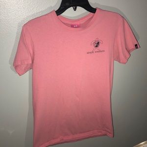 Pink simply southern tee shirt